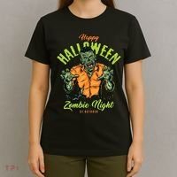 Happy Halloween Zombie Night T-Shirt thumb 4