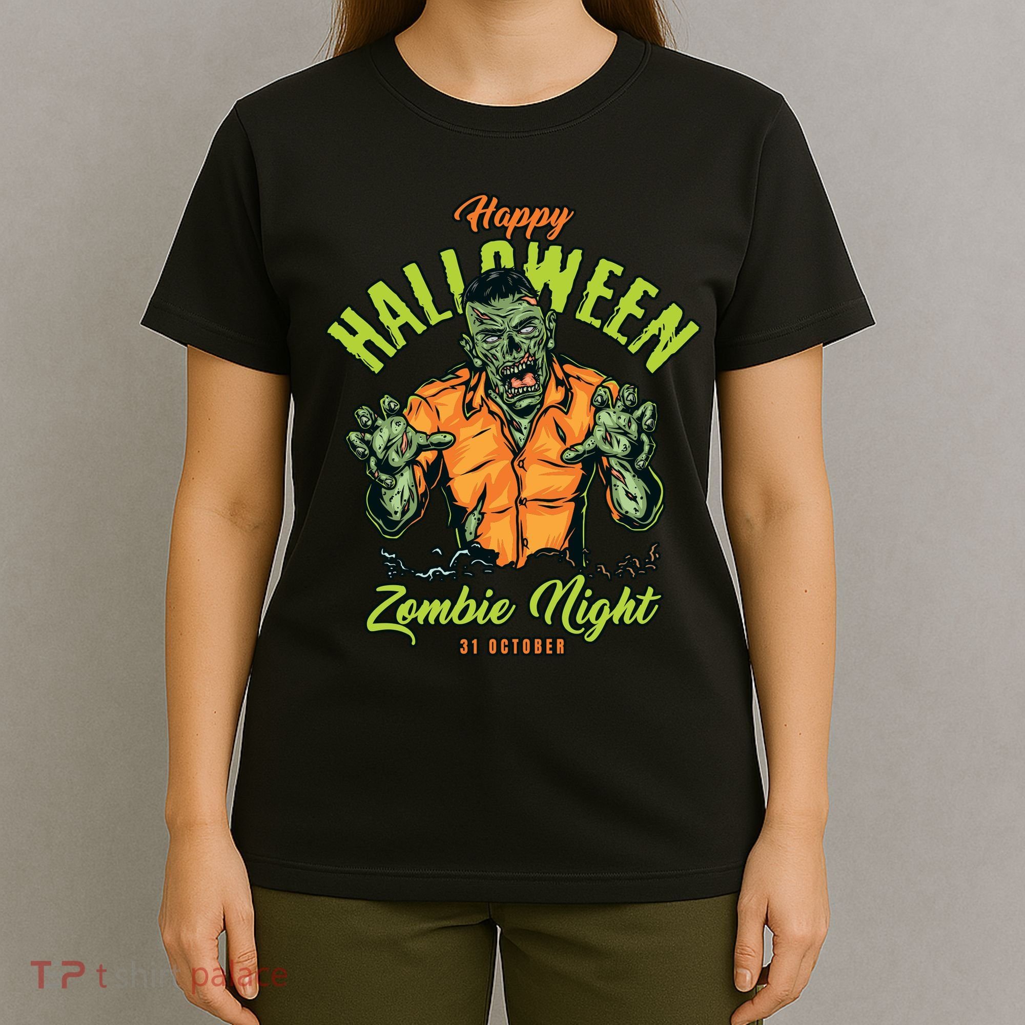 Happy Halloween Zombie Night T-Shirt