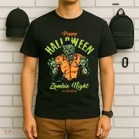 Happy Halloween Zombie Night T-Shirt thumb 6