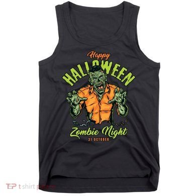 Happy Halloween Zombie Night Tank Top