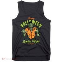 Happy Halloween Zombie Night Tank Top thumb 0