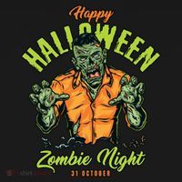 Happy Halloween Zombie Night Tank Top thumb 6