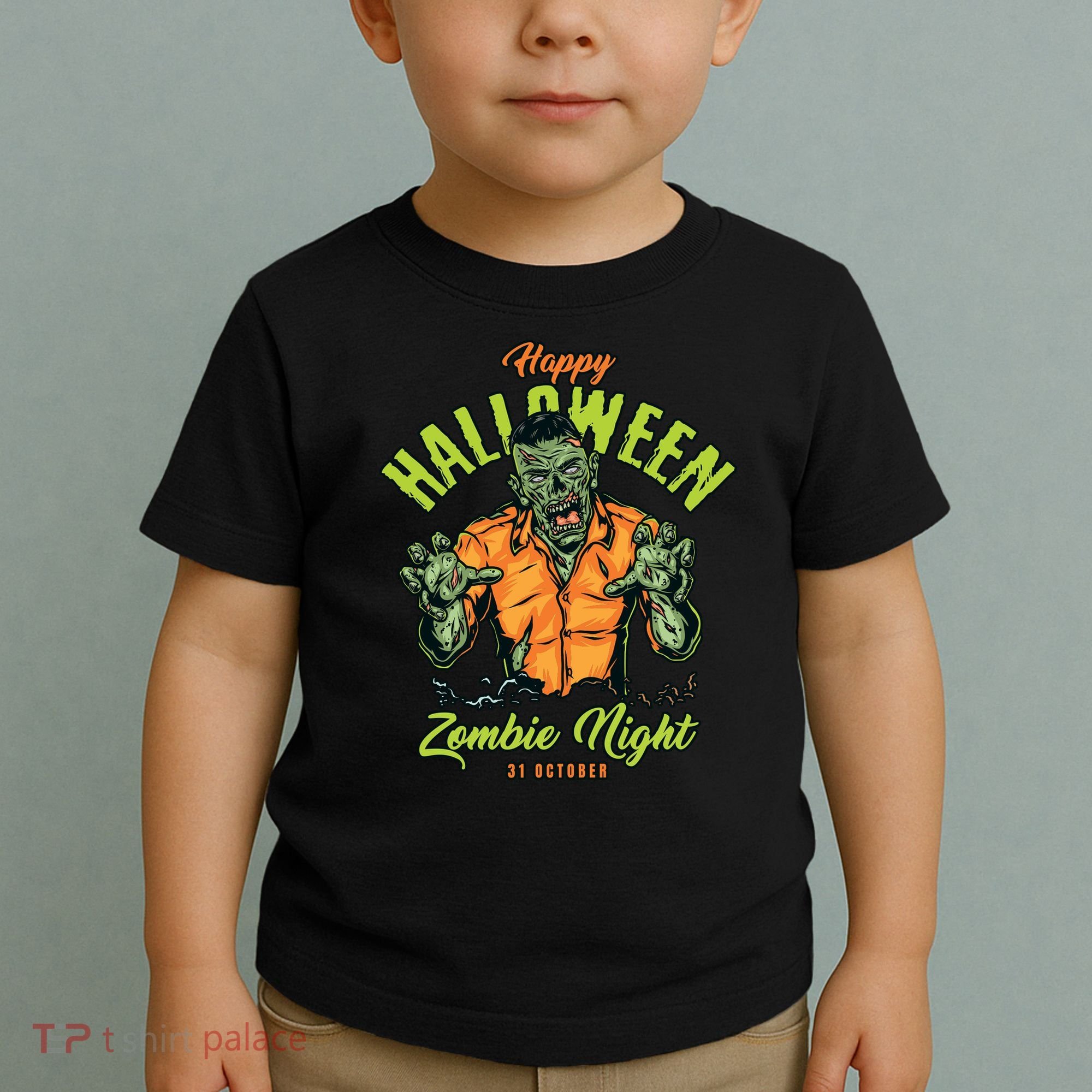 Happy Halloween Zombie Night Toddler T-Shirt