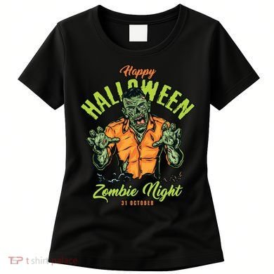 Happy Halloween Zombie Night Women's T-Shirt