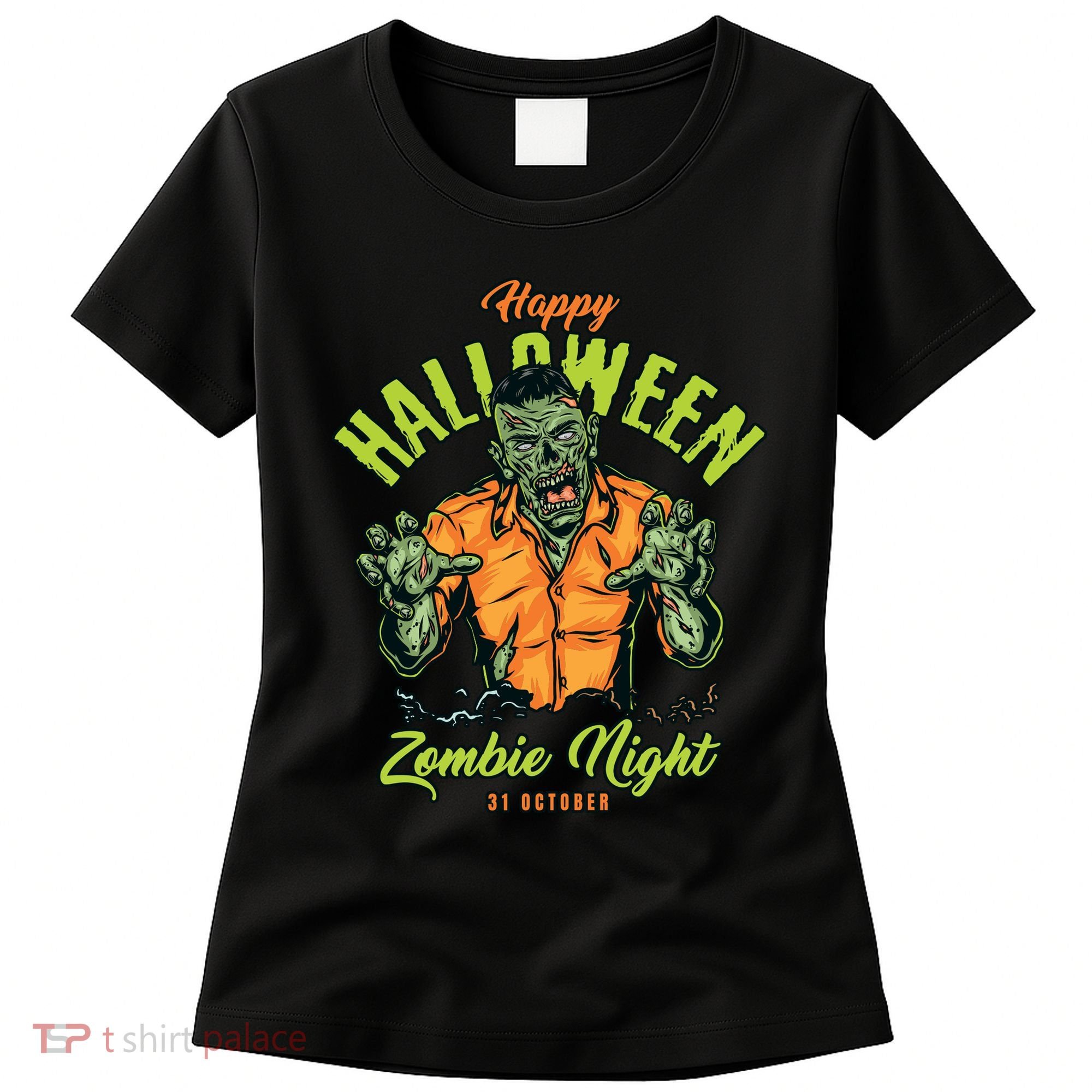 Happy Halloween Zombie Night Women's T-Shirt