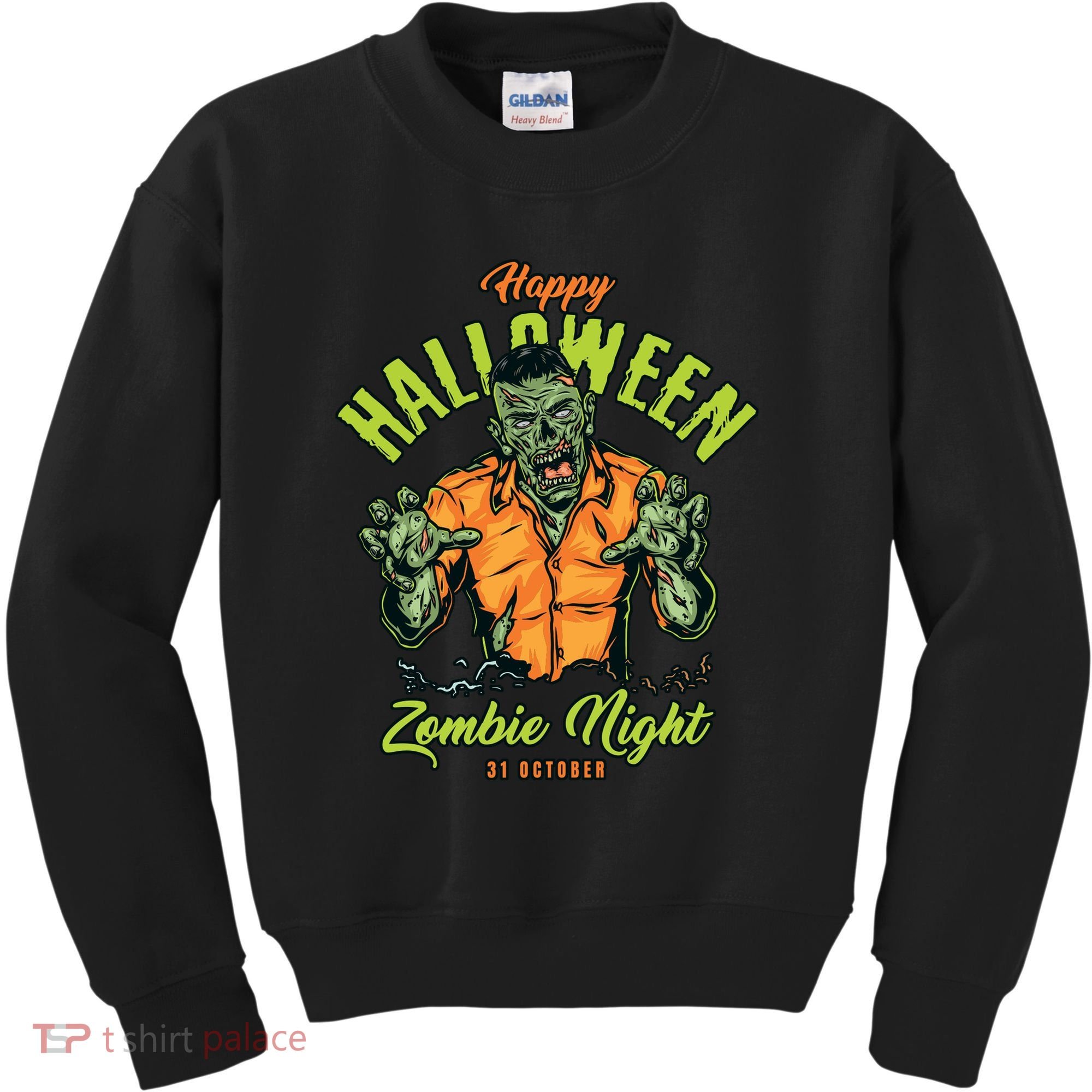 Happy Halloween Zombie Night Kids Sweatshirt