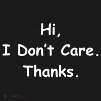 Hi, I Don't Care. Thanks. Tote Bag thumb 4