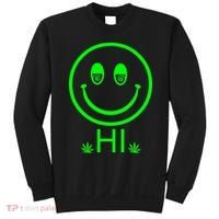 Hi Smiley Face Weed Sweatshirt thumb 0
