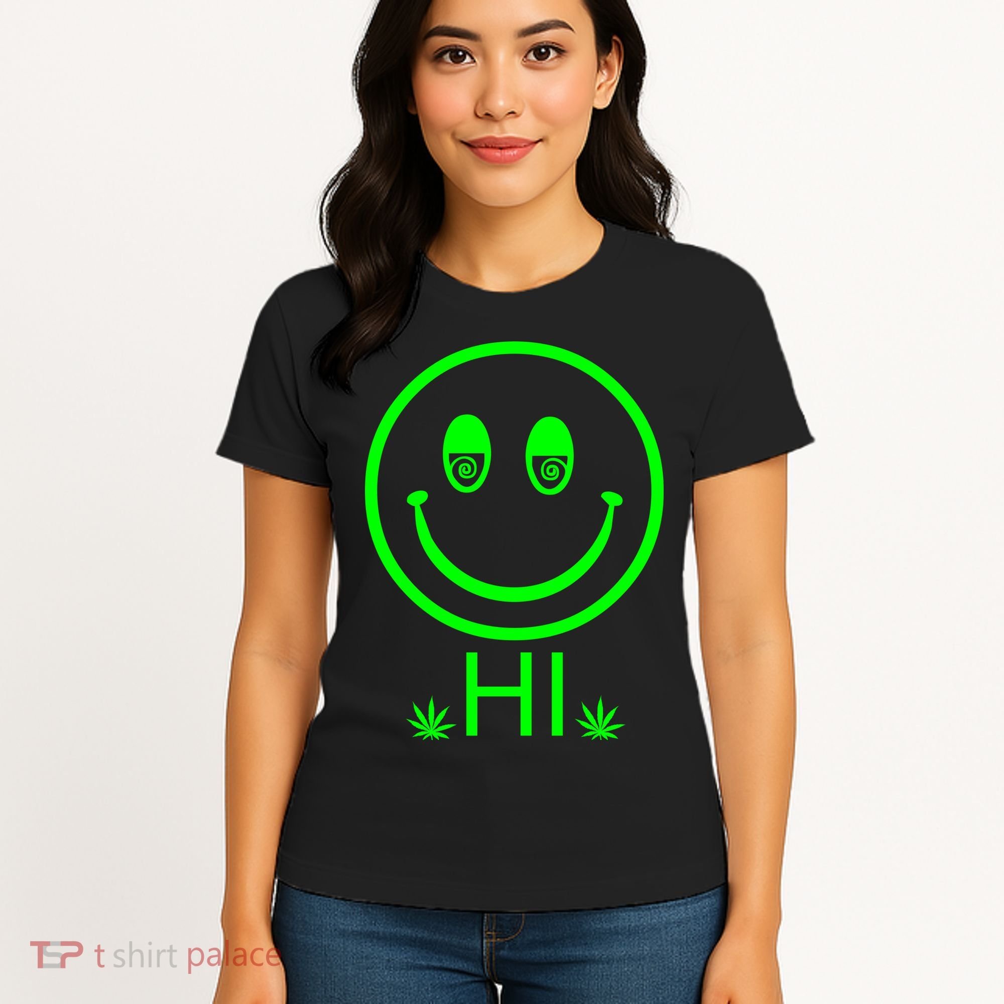 Hi Smiley Face Weed Women's T-Shirt