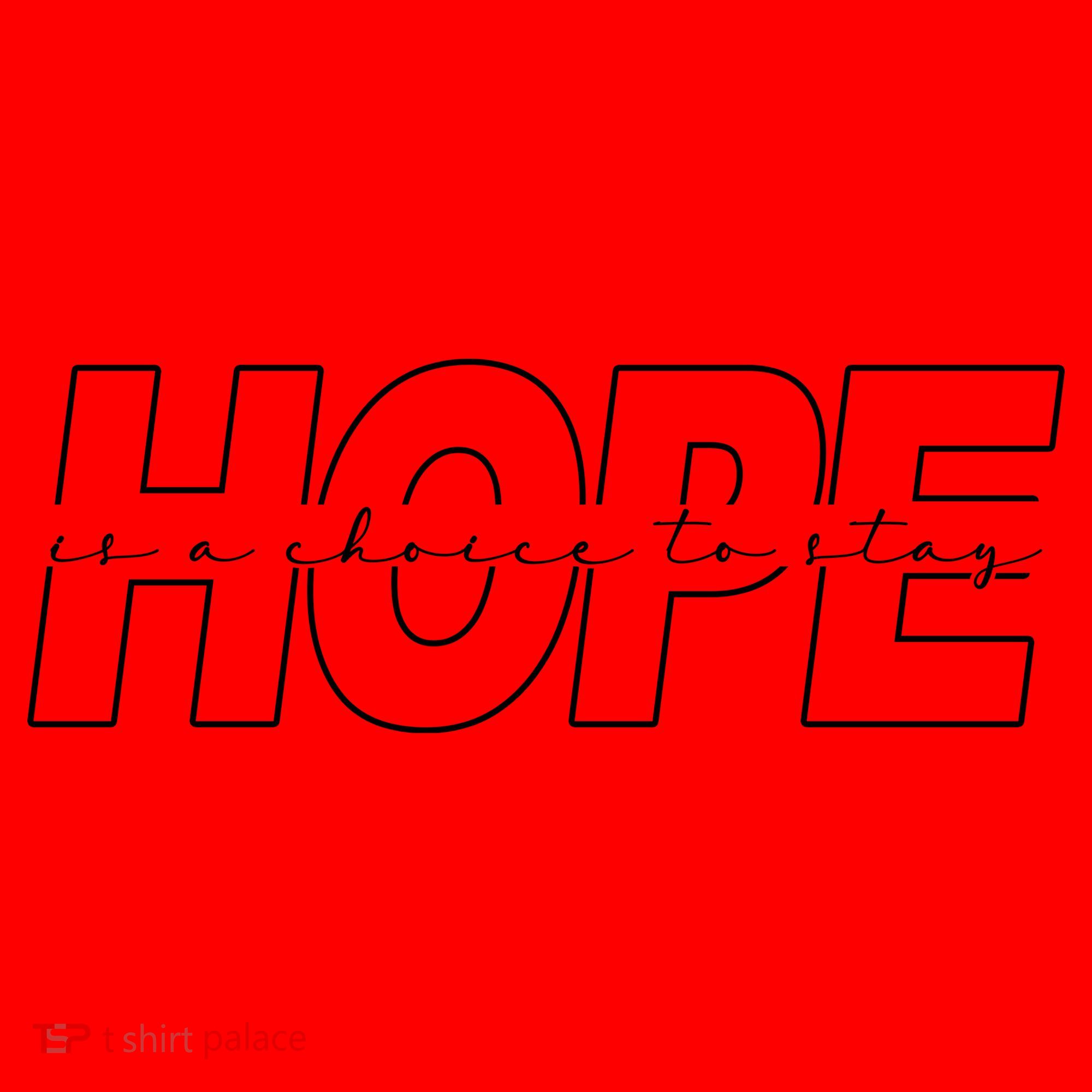 Hope Is A Choice To Stay Positive Quote Santa Hat
