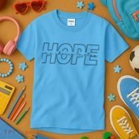 Hope Is A Choice To Stay Positive Quote Kids T-Shirt thumb 3