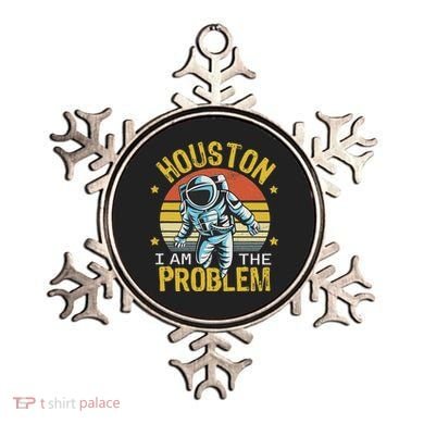 Houston I Am The Problem Funny Space Lovers Astronaut Ornament