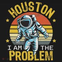 Houston I Am The Problem Funny Space Lovers Astronaut Tote Bag thumb 4