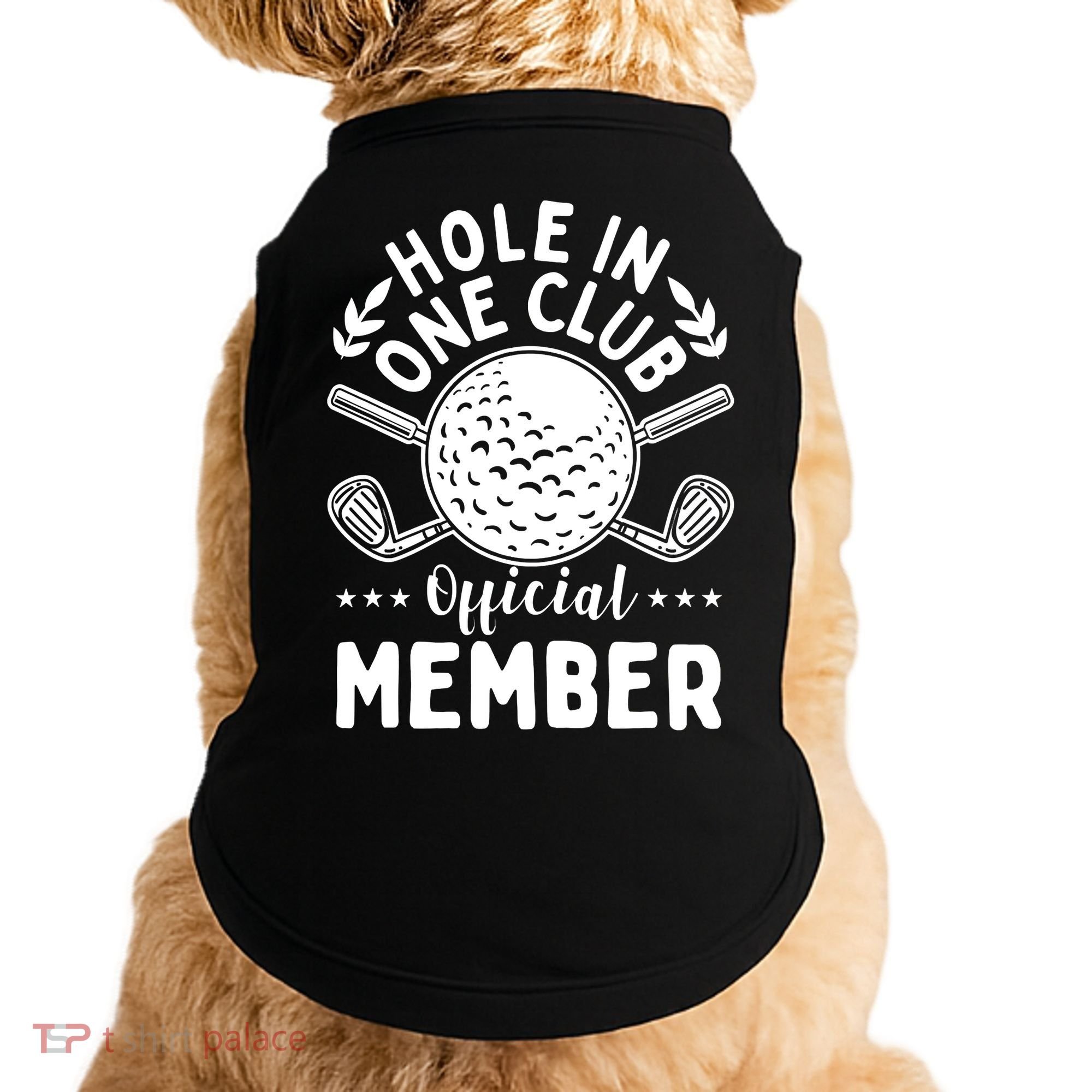 Hole In A Golf Club Hole In One Funny Golfer Doggie Tank