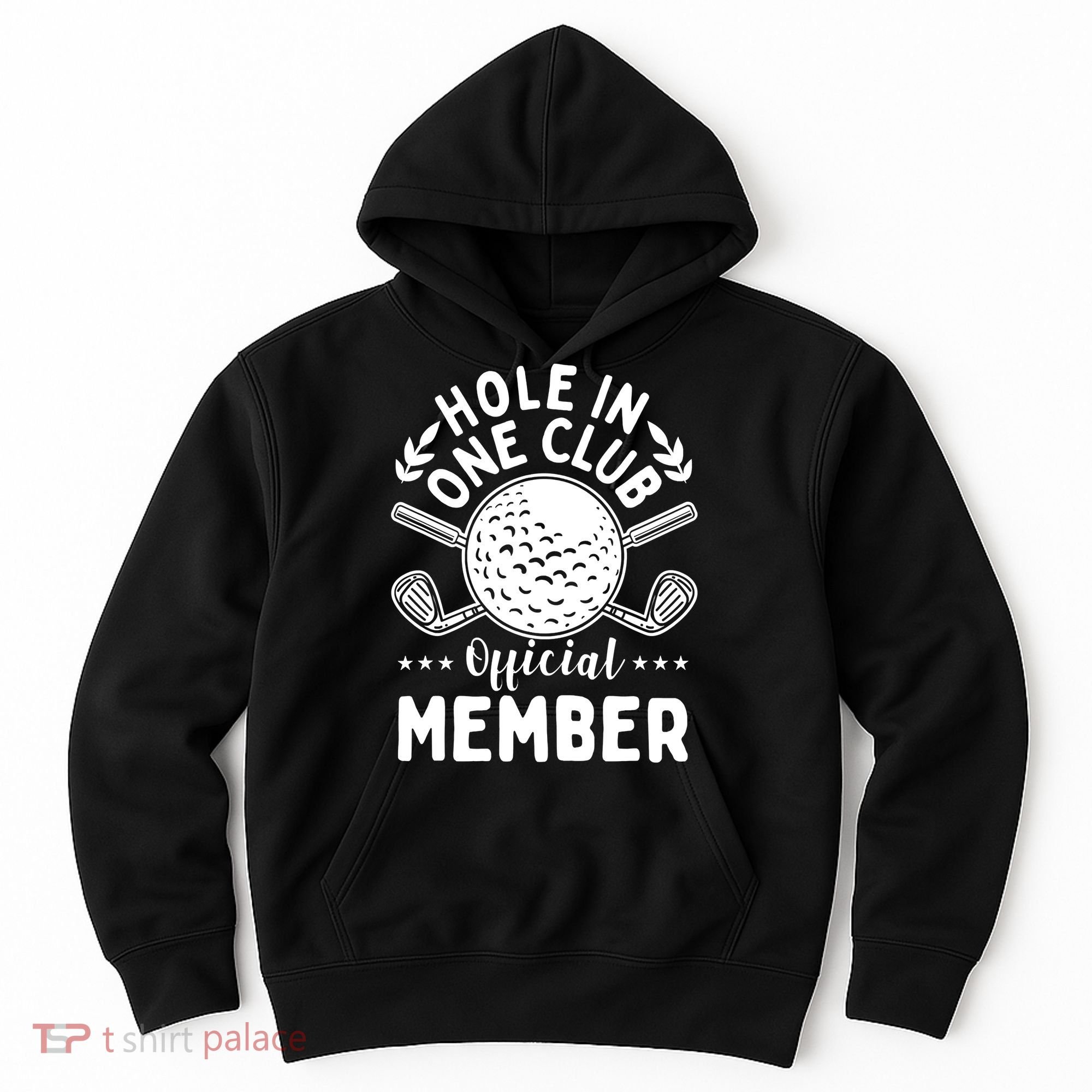 Hole In A Golf Club Hole In One Funny Golfer Hoodie