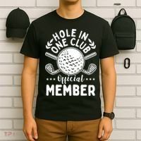 Hole In A Golf Club Hole In One Funny Golfer T-Shirt thumb 6