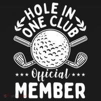 Hole In A Golf Club Hole In One Funny Golfer Mousepad thumb 1