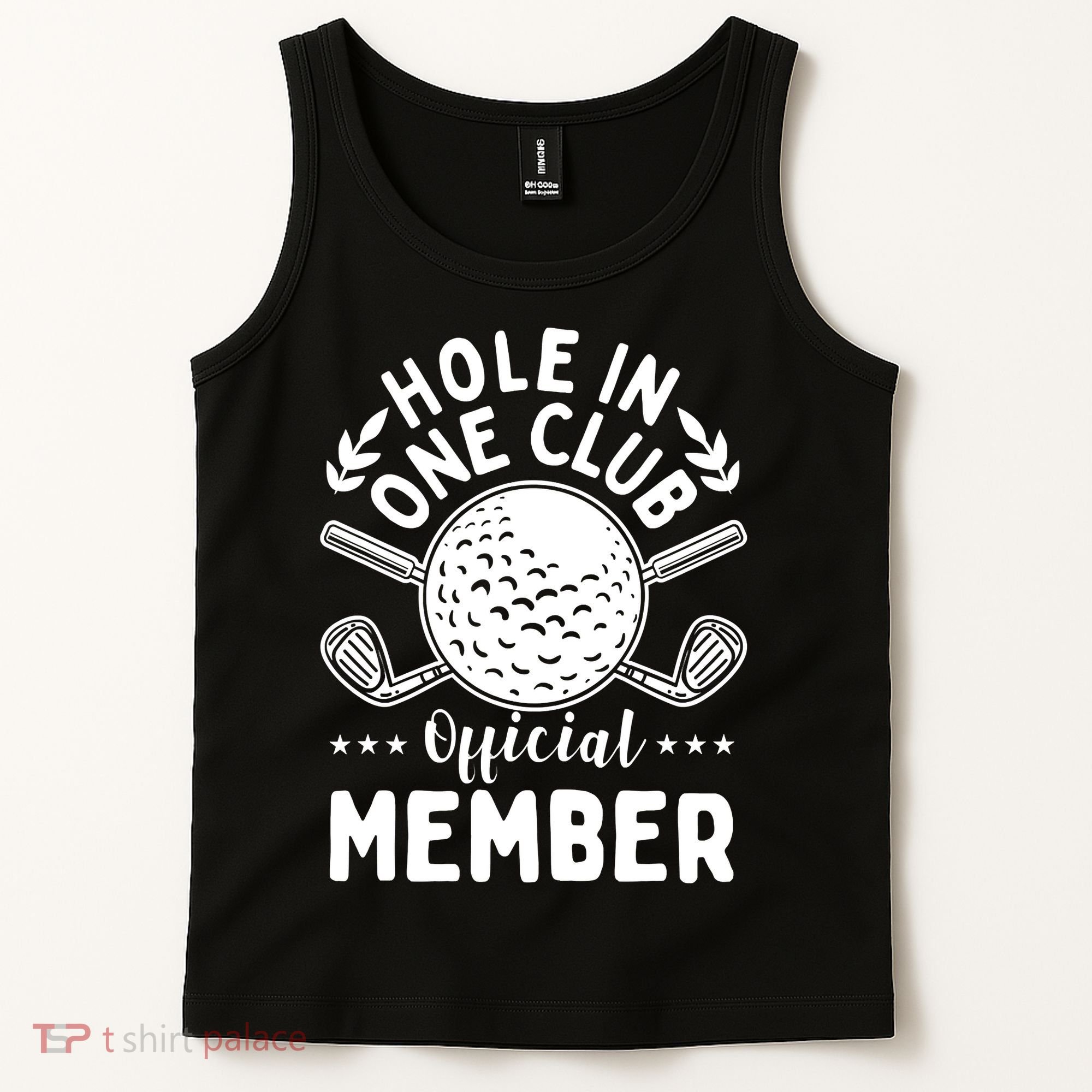 Hole In A Golf Club Hole In One Funny Golfer Tank Top