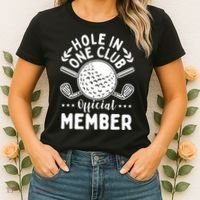 Hole In A Golf Club Hole In One Funny Golfer Women's T-Shirt thumb 2