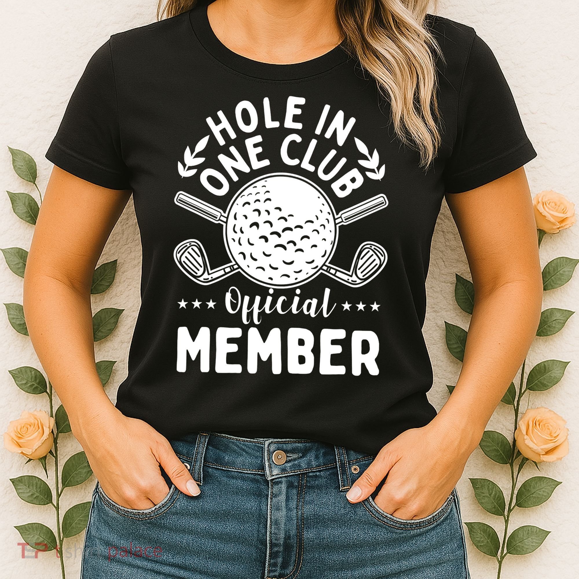 Hole In A Golf Club Hole In One Funny Golfer Women's T-Shirt