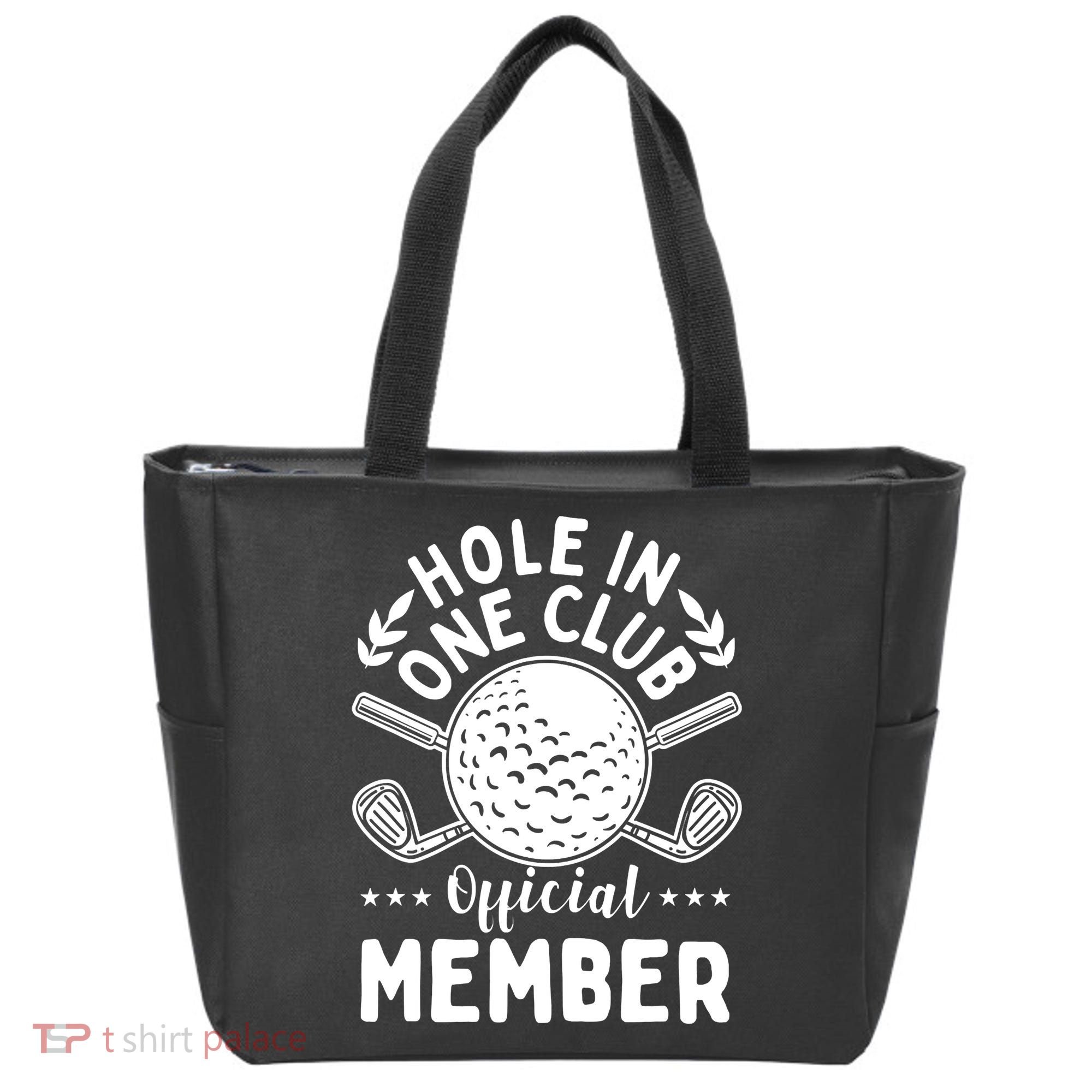 Hole In A Golf Club Hole In One Funny Golfer Tote Bag