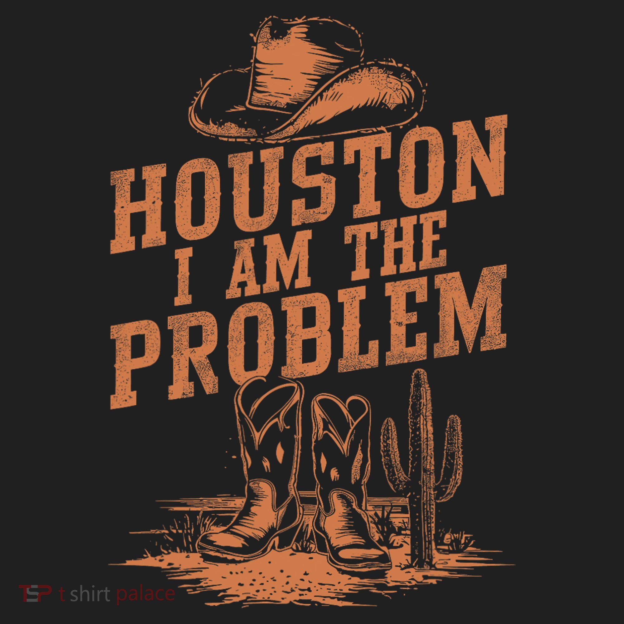 Houston I Am The Problem Cowboy Humor Fun Love Beanie