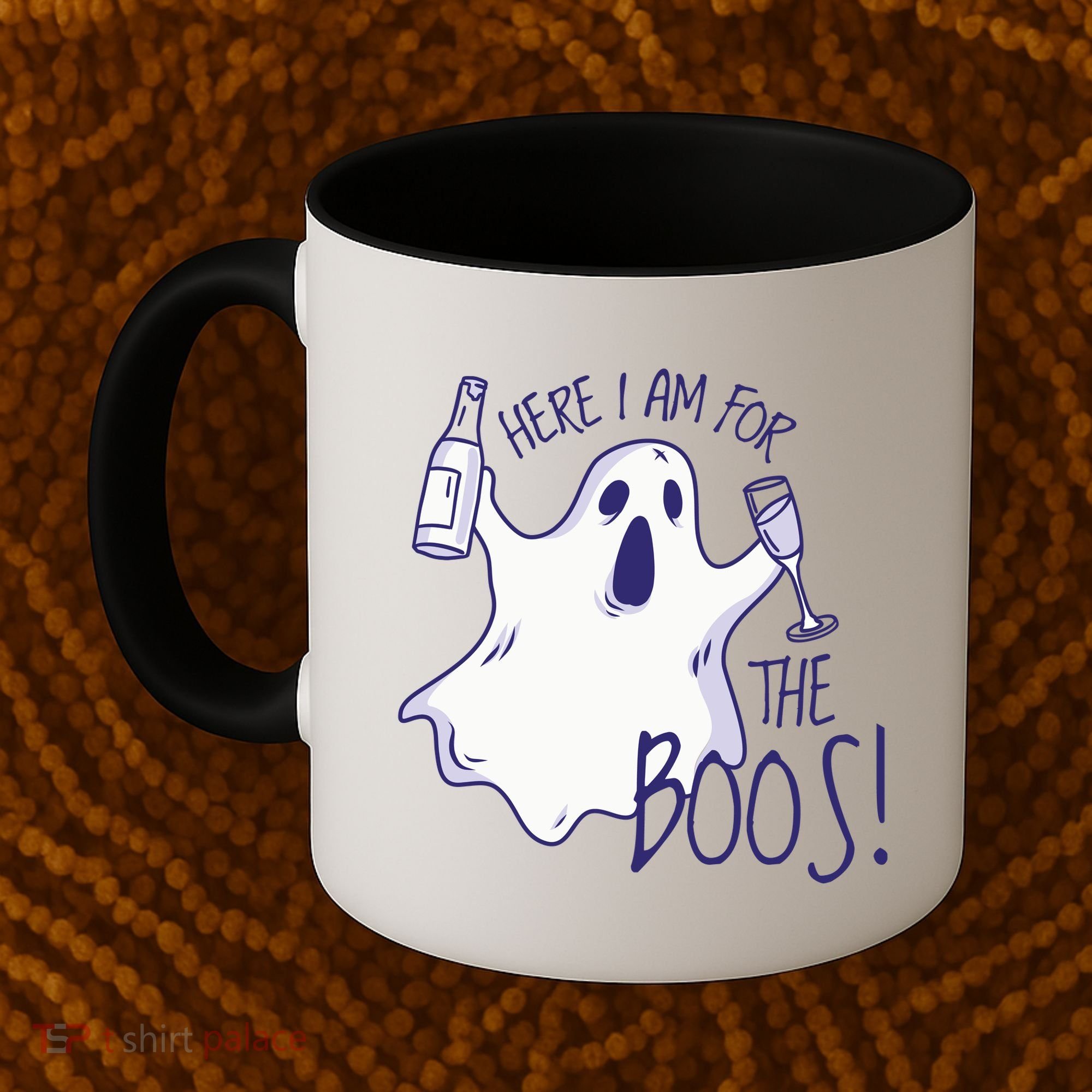 Here I Am For The Boos Funny Ghost Coffee Mug