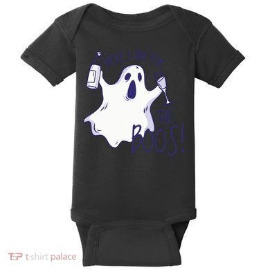 Here I Am For The Boos Funny Ghost Baby Bodysuit