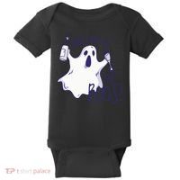 Here I Am For The Boos Funny Ghost Baby Bodysuit thumb 0
