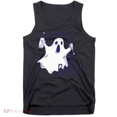 Here I Am For The Boos Funny Ghost Tank Top