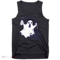 Here I Am For The Boos Funny Ghost Tank Top thumb 0