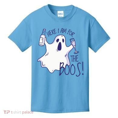 Here I Am For The Boos Funny Ghost Kids T-Shirt