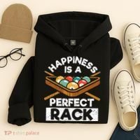 Happiness Is A Perfect Rack Funny Pool Billiard Player Hoodie thumb 4