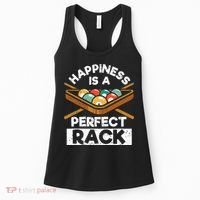 Happiness Is A Perfect Rack Funny Pool Billiard Player Women's Tank Top thumb 0