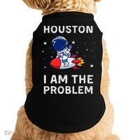 Houston I Am The Problem Funny Astronaut Rocket Space Doggie Tank thumb 0