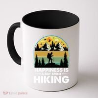 Happiness Is A Day Spent Hiking Scenic Views Gift Coffee Mug thumb 0