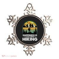Happiness Is A Day Spent Hiking Scenic Views Gift Ornament thumb 0
