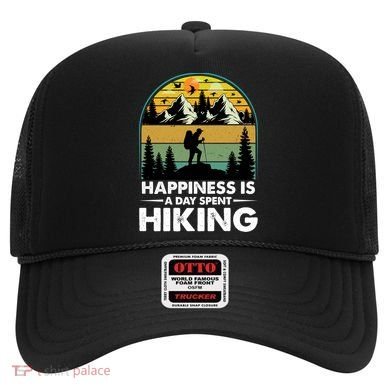Happiness Is A Day Spent Hiking Scenic Views Gift Hat