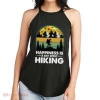 Happiness Is A Day Spent Hiking Scenic Views Gift Women's Perfect Tri Rocker Tank thumb 2