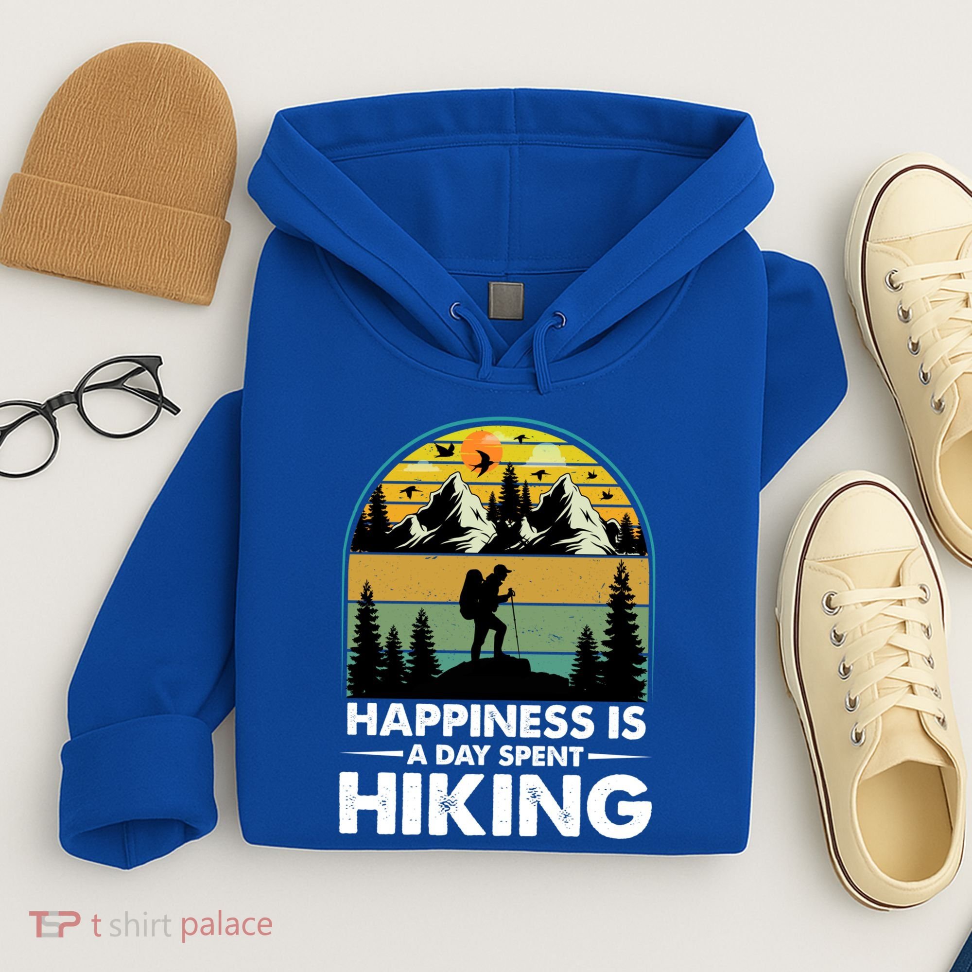 Happiness Is A Day Spent Hiking Scenic Views Gift Hoodie