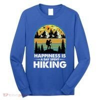 Happiness Is A Day Spent Hiking Scenic Views Gift Long Sleeve Shirt thumb 0
