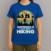 Happiness Is A Day Spent Hiking Scenic Views Gift T-Shirt thumb 4