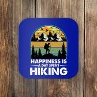 Happiness Is A Day Spent Hiking Scenic Views Gift Coaster thumb 0