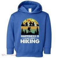Happiness Is A Day Spent Hiking Scenic Views Gift Toddler Hoodie thumb 0