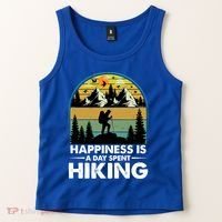 Happiness Is A Day Spent Hiking Scenic Views Gift Tank Top thumb 2