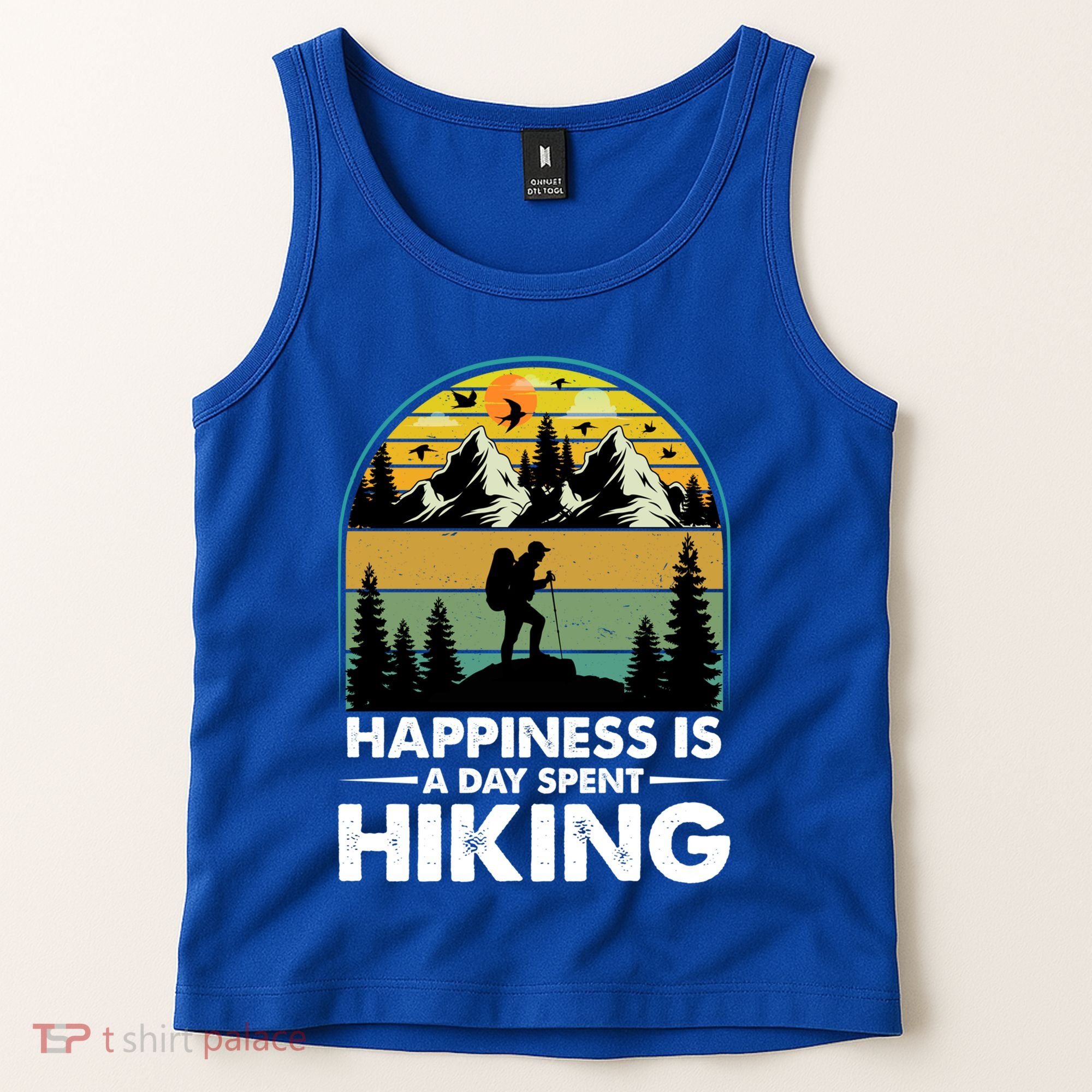 Happiness Is A Day Spent Hiking Scenic Views Gift Tank Top