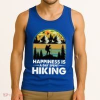 Happiness Is A Day Spent Hiking Scenic Views Gift Tank Top thumb 3