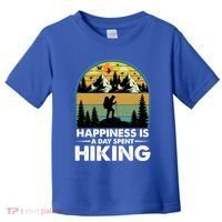 Happiness Is A Day Spent Hiking Scenic Views Gift Toddler T-Shirt thumb 0