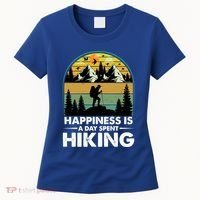 Happiness Is A Day Spent Hiking Scenic Views Gift Women's T-Shirt thumb 0