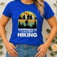 Happiness Is A Day Spent Hiking Scenic Views Gift Women's T-Shirt thumb 2